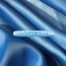 Ткань Атлас королевский стрейч (голубой)